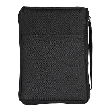 Praise The Lord Black and Blue Large 600 Denier Polyester Zipper Bible Cover by Dicksons, product view 2
