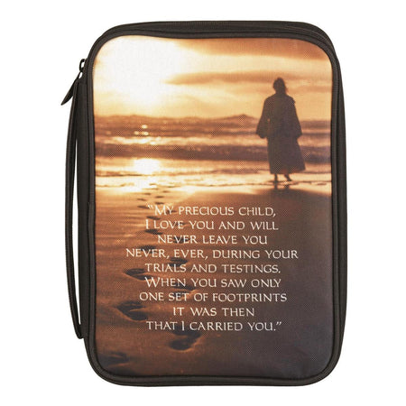 Footprints Bible Cover Large Print Size by Dicksons