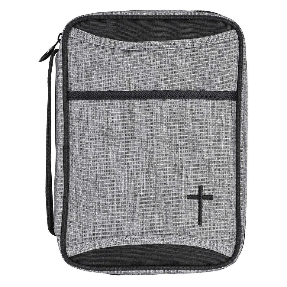 Bible Cover Heather Black Large Print by Dicksons