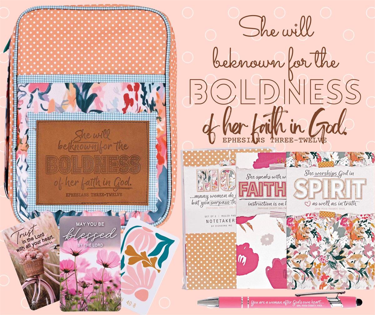 Bible Case Known Boldness Large Print by Dicksons, product view 5