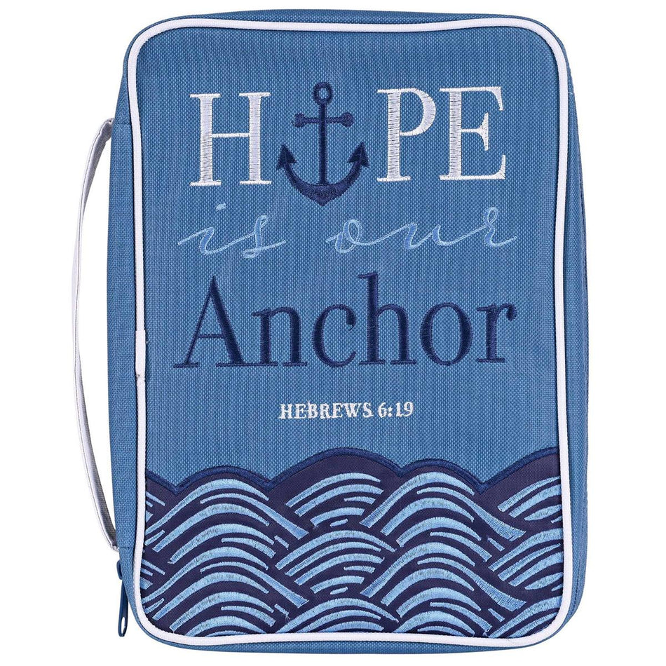Bible Cover Hope Is Our Anchor Large Print by Dicksons