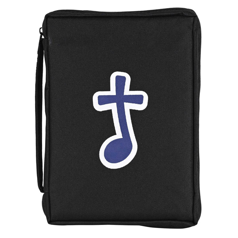 Cross Music Note Black and Pink 9.5 x 6.75 Polyester Medium Soft Shell Women's by Dicksons