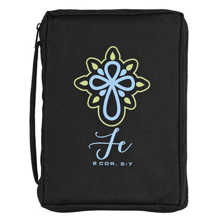 Fe - 2 Corinthians 5:7-9.5 x 6.75 Inch Black Polyester Bible Case Cover by Dicksons