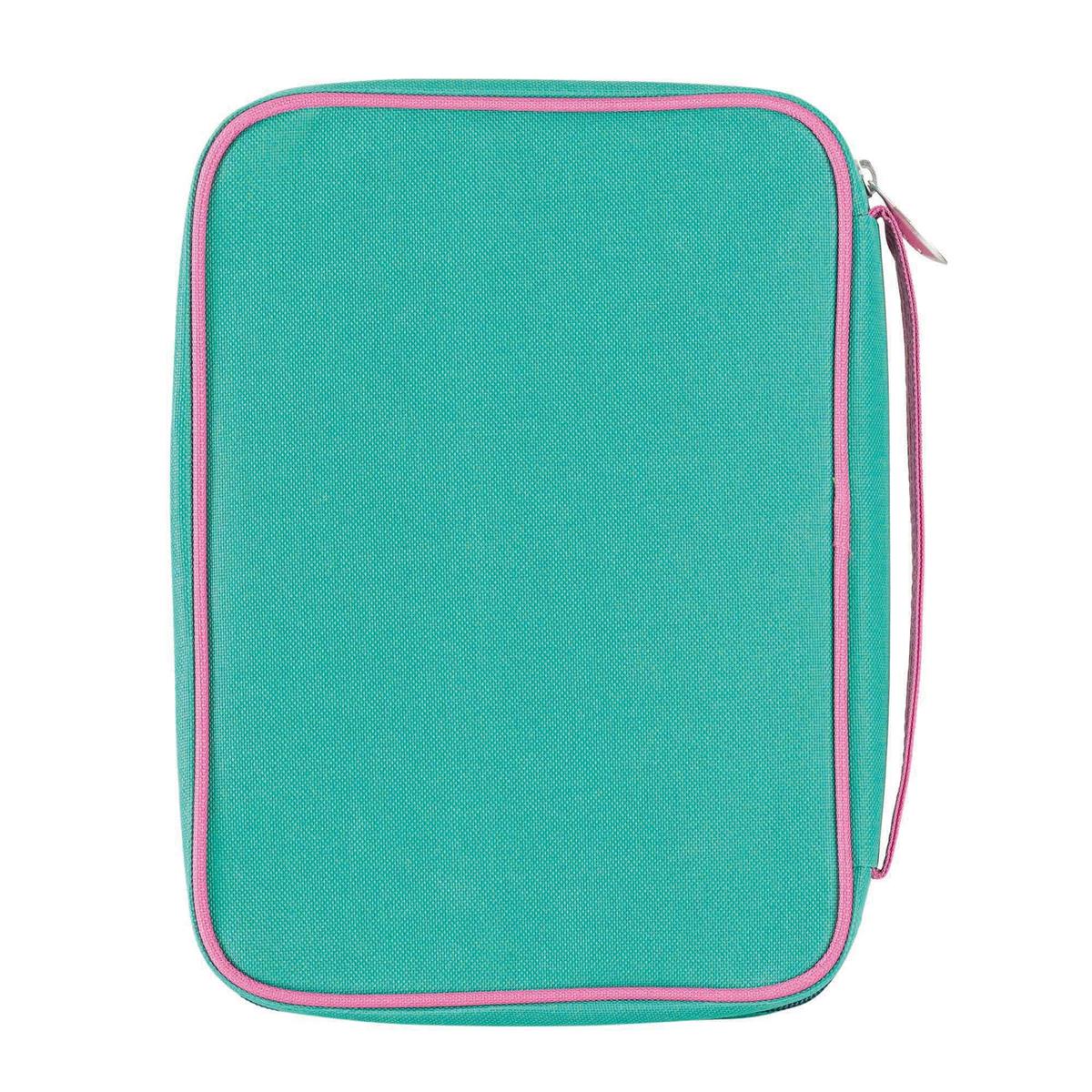 Llama Tell You About Jesus Pink Medium Canvas Bible Cover with Handle by Dicksons, product view 2
