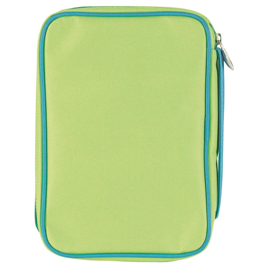 Bright Yellow and Green Jeremiah 29:11 Medium Polyester Zippered Bible Cover by Dicksons, product view 2