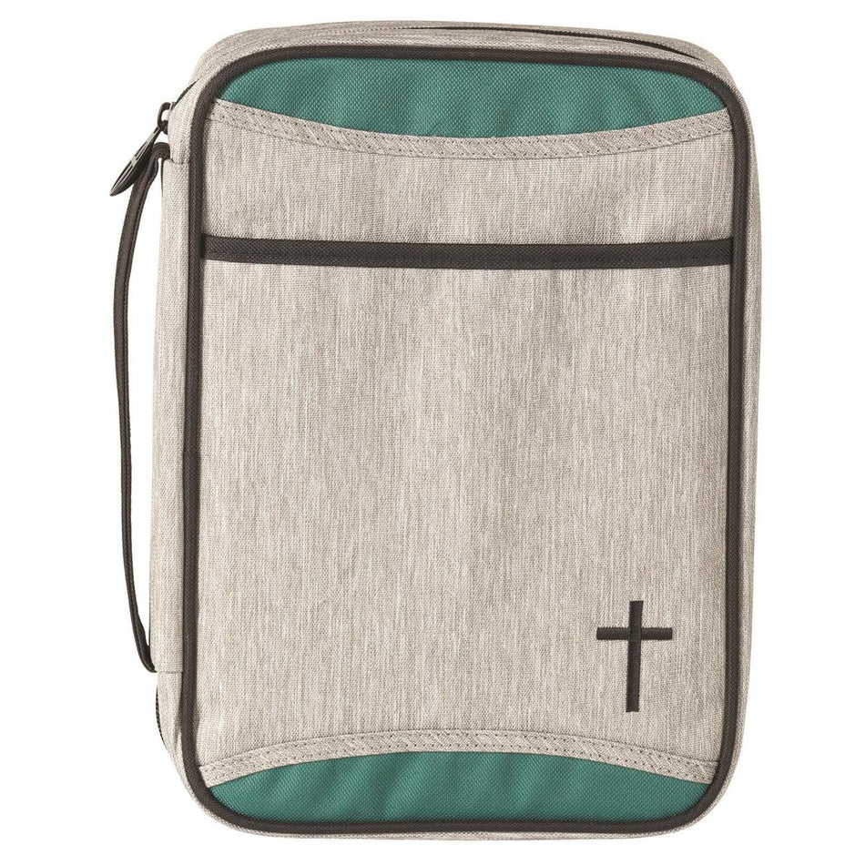 Bibl Cov Gray Heather/teal Thinline by Dicksons