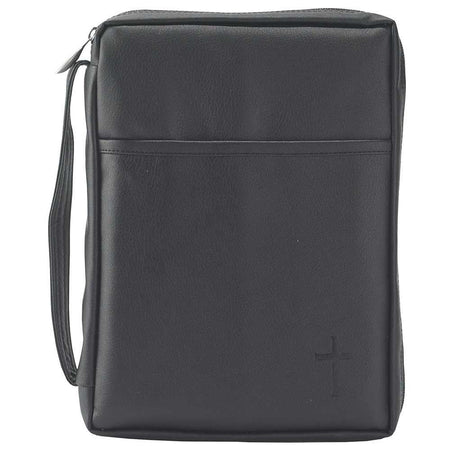 Lrg Vinyl Black Debossed Cross by Dicksons