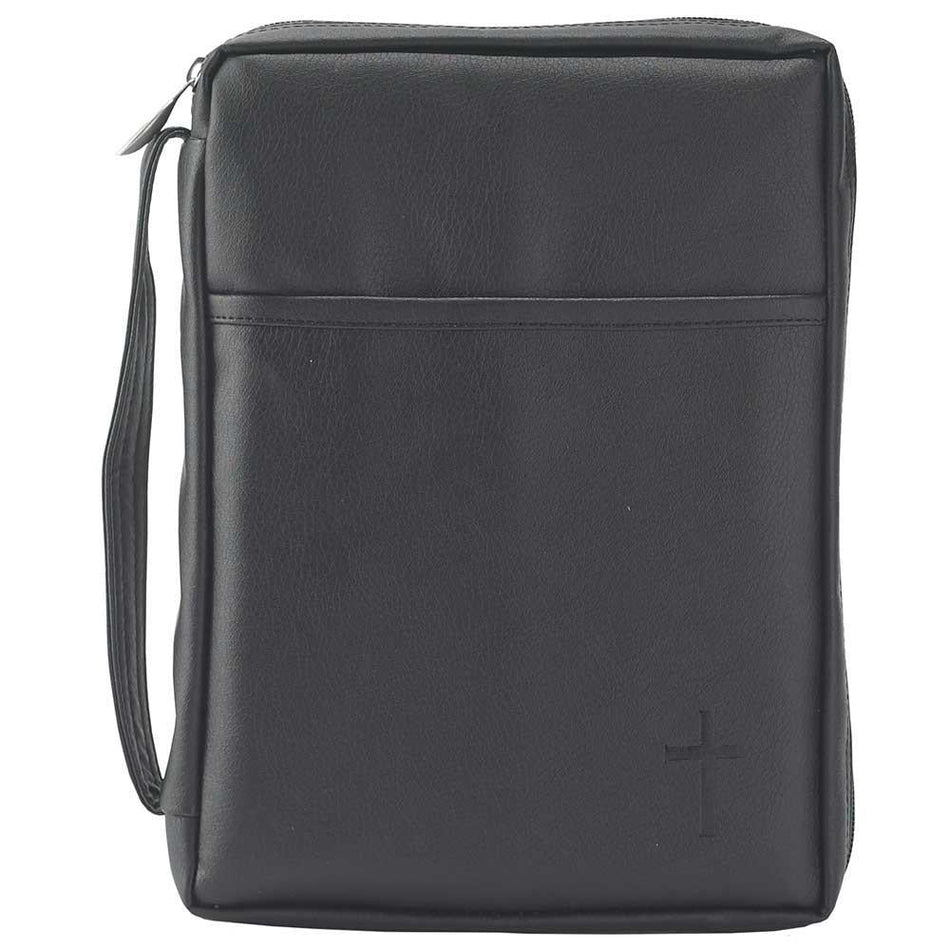 Lrg Vinyl Black Debossed Cross by Dicksons