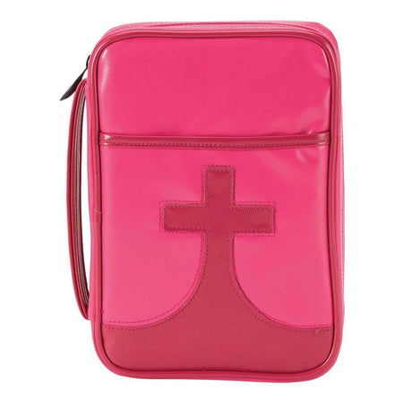Bible Cover Youth Pink Cross Medium by Dicksons