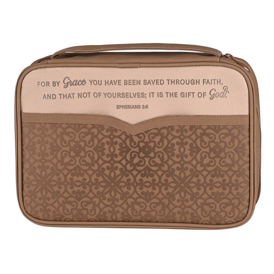 Bible Case Vinyl By Grace Eph.2:8 Large by Dicksons