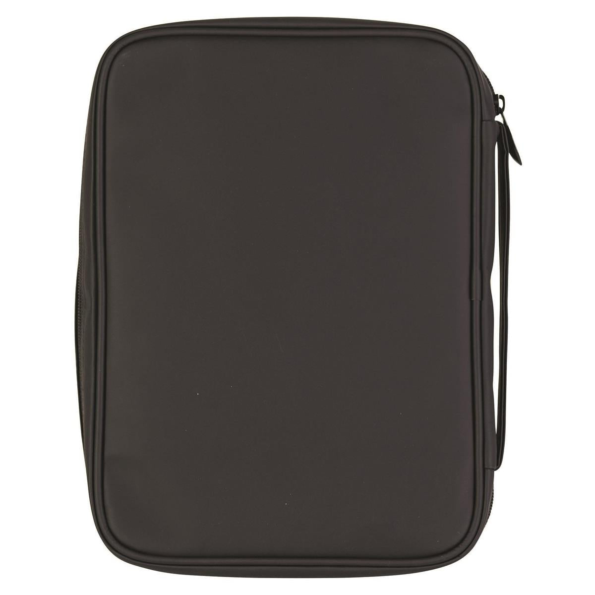 Man of God Matte Black Large Print Vinyl Zippered Bible Cover with Handle by Dicksons, product view 2