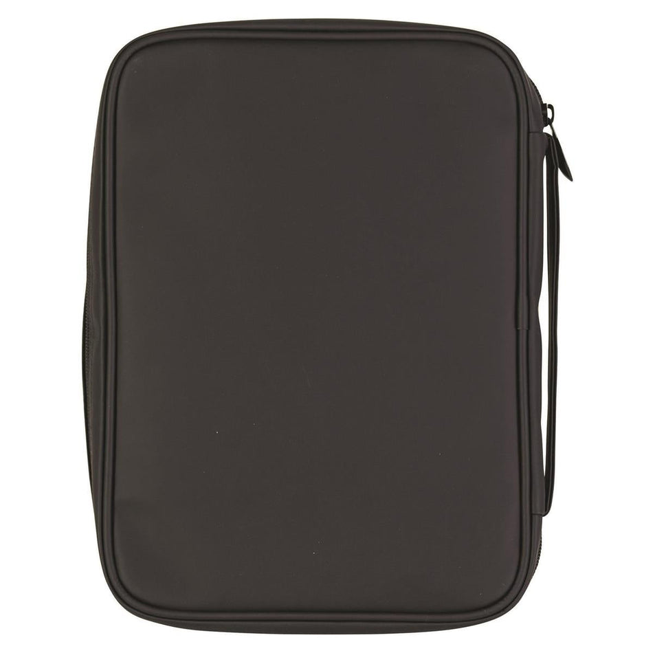 Man of God Matte Black Large Print Vinyl Zippered Bible Cover with Handle by Dicksons, product view 2