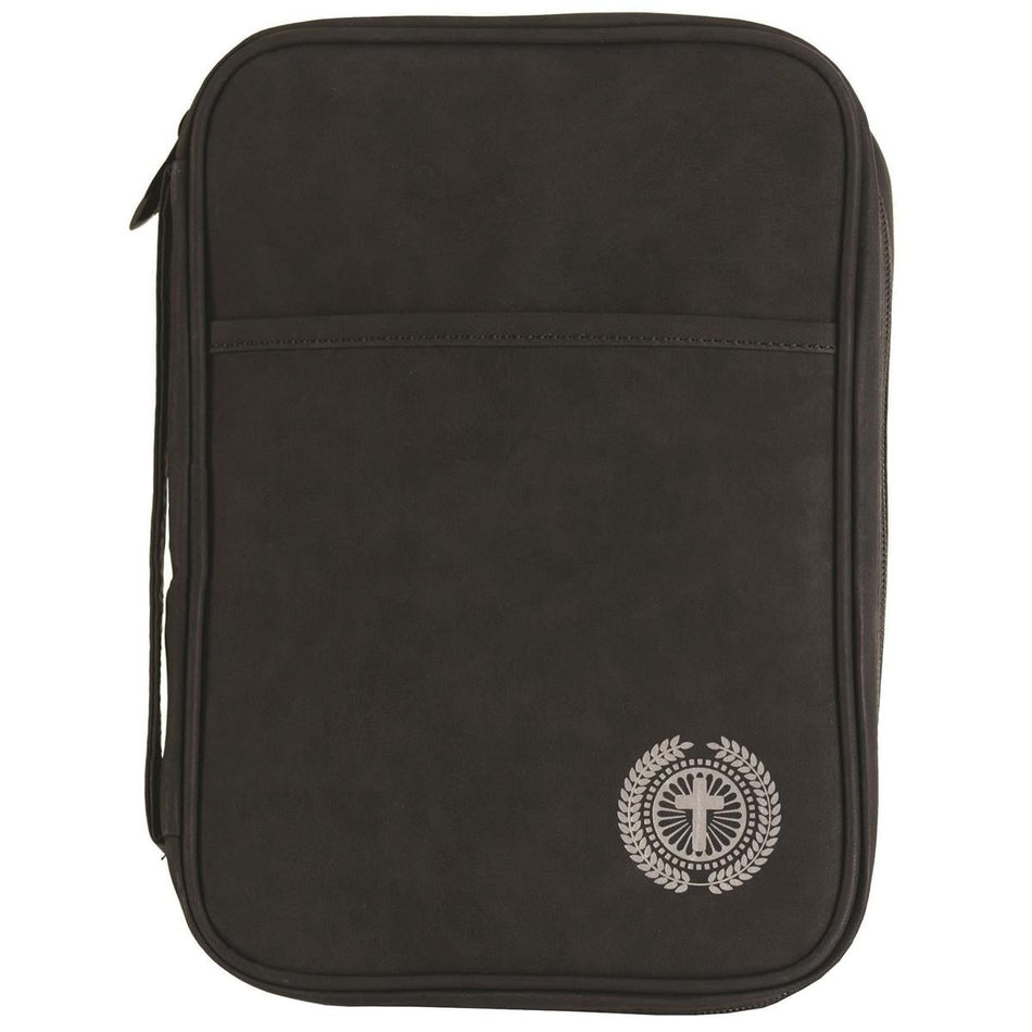 Bible Cover Black Cross Large Print by Dicksons