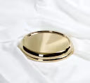 RemembranceWare Communion Bread Plate Base | Brass-Finish Stainless Steel