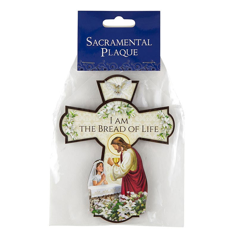 First Communion Wall Cross - Girl by Christian Brands, product view 2