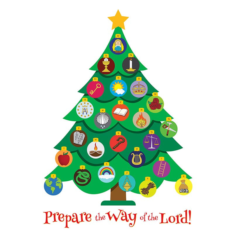 Jesse Tree Magnets, one of the items in the Jesse Tree Magnets with Good News of Great Joy Advent Readings. A photograph of the assembled set is pending.