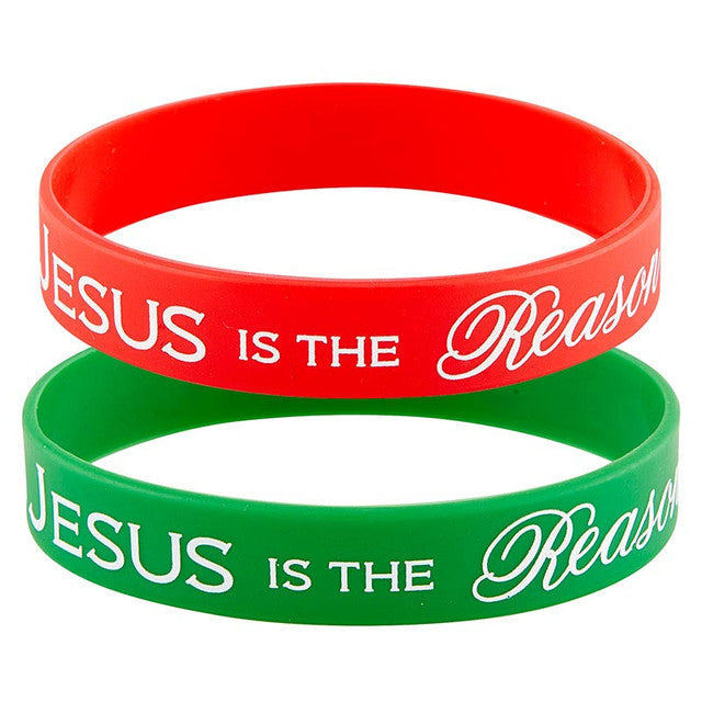 Jesus Is The Reason Silicone Bracelets (2 Asst)