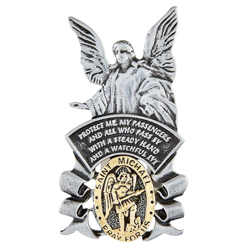 Saint Michael/Guardian Angel Visor Clips