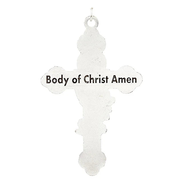 Black Enamel First Communion Medal