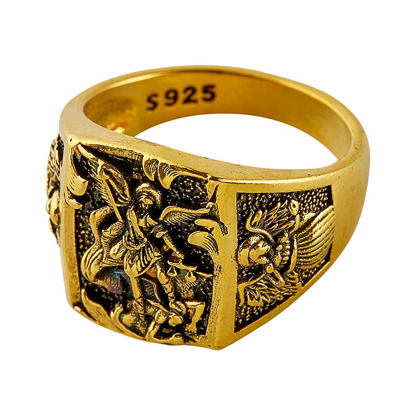 Saint Michael Ring, 36 Piece Display by Christian brands Catholic, product view 3