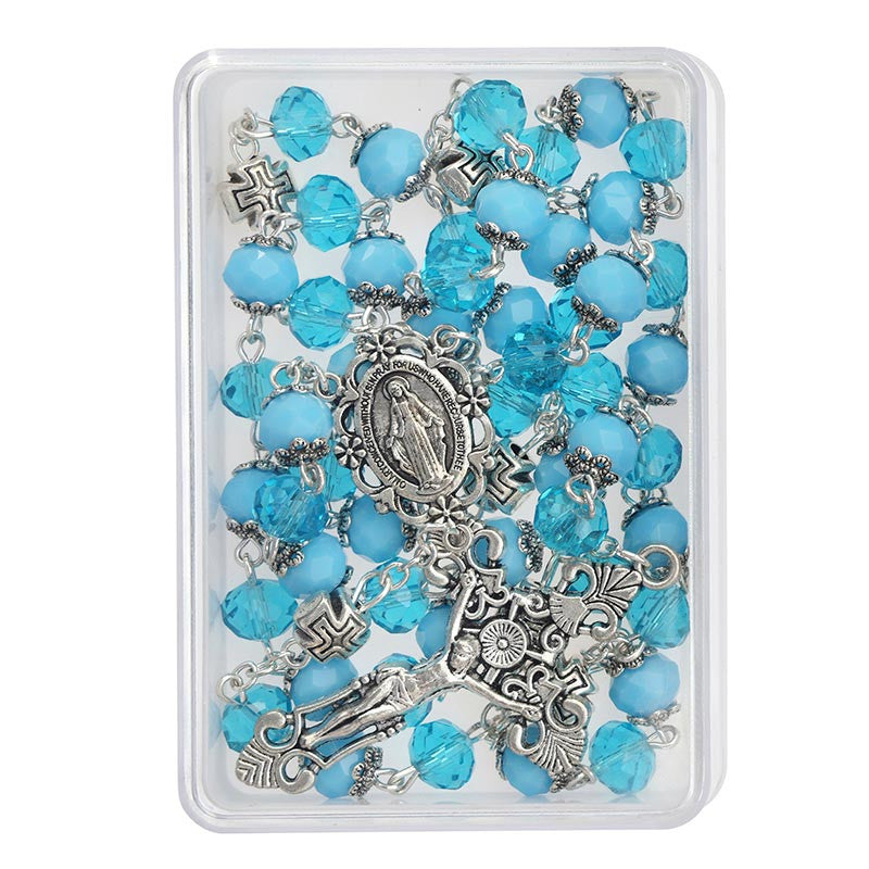 Sun Crystal Rosary - Our Lady of Grace