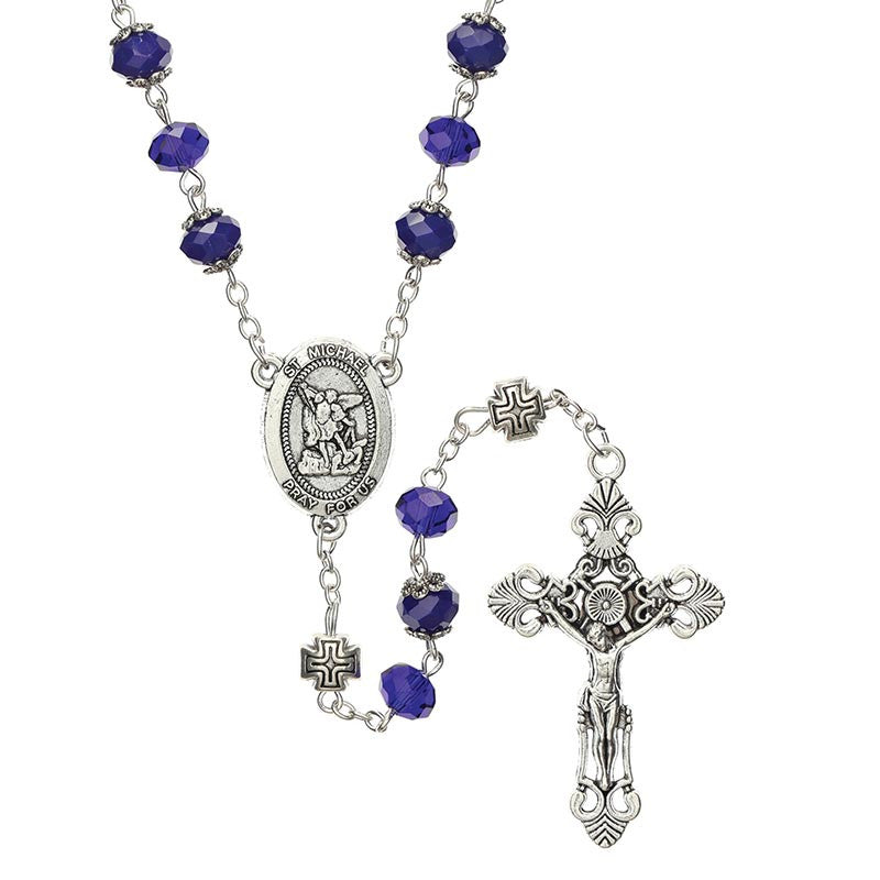 Sun Crystal Rosary - Saint Michael