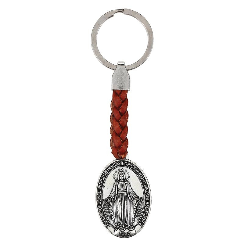 Braided Keychain - Miraculous Medal