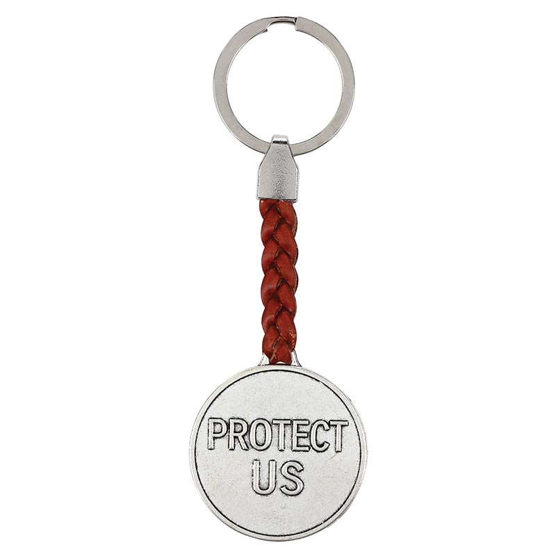 Braided Keychain - Saint Michael by Catholic Brands, product view 2