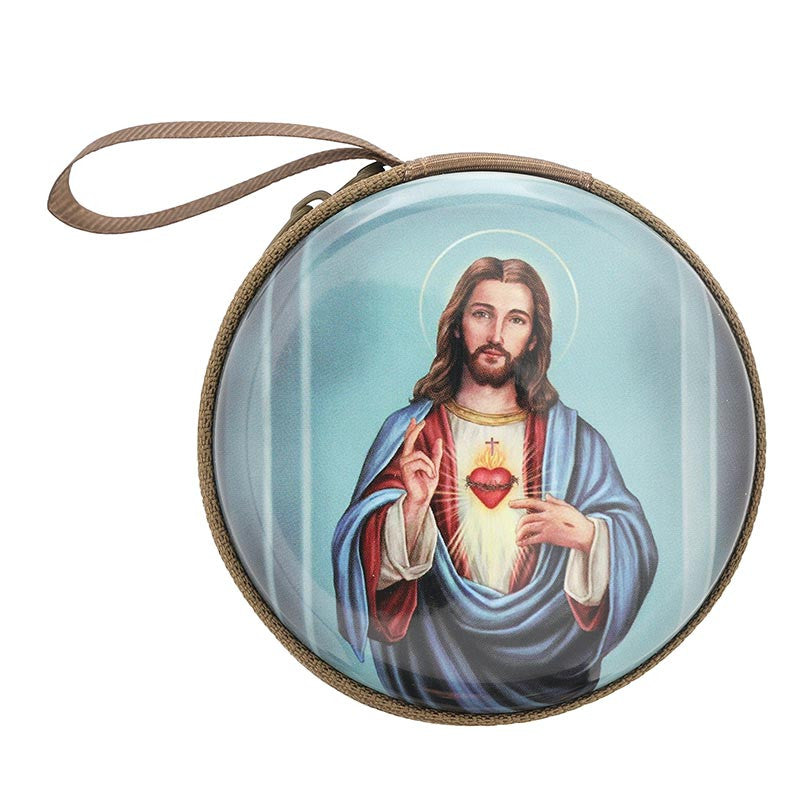 Sacred Heart Rosary Case