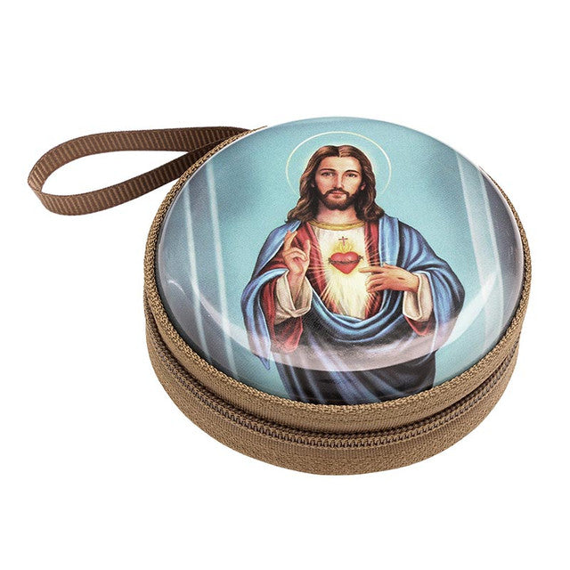 Sacred Heart Rosary Case