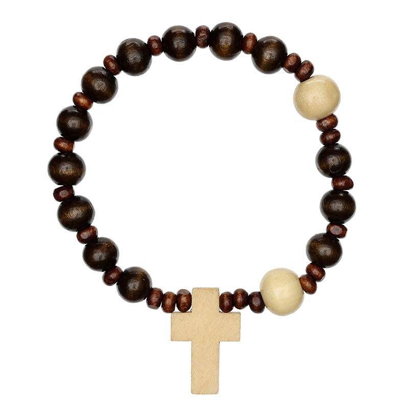 Cross Bracelet - Brown