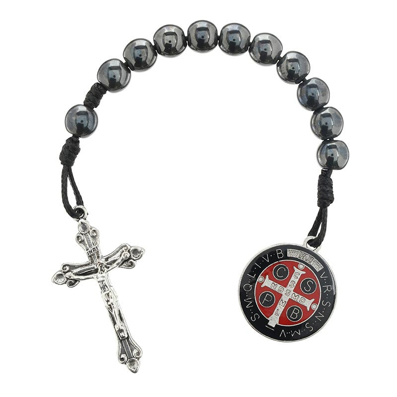 Saint Benedict Black One Decade Rosary