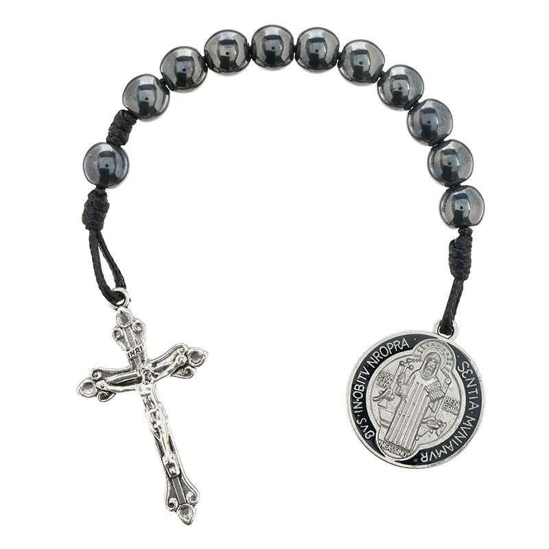 Saint Benedict Black One Decade Rosary