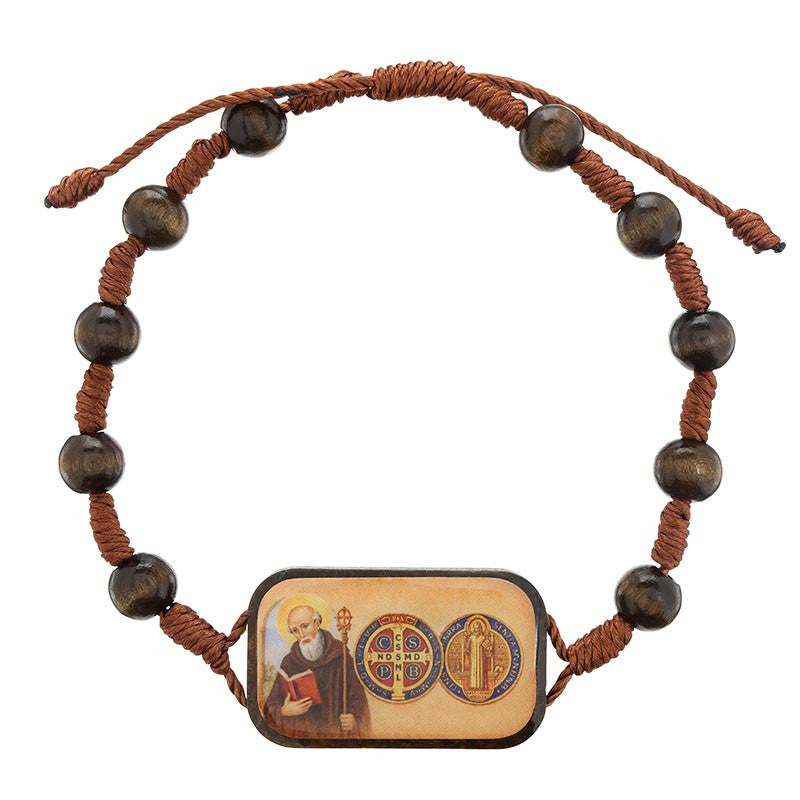 Saint Benedict Image Bracelet