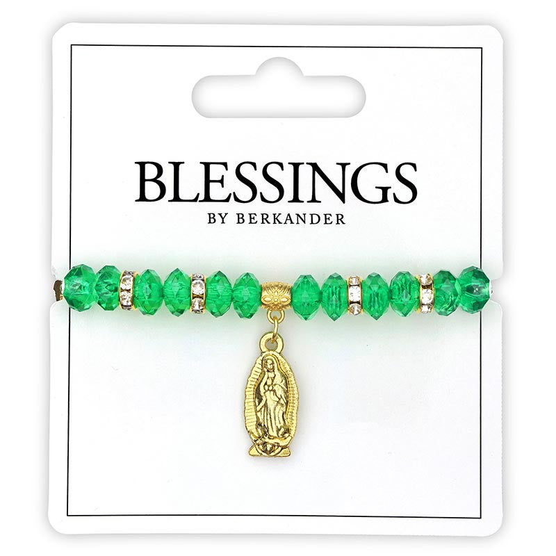 Our Lady Guadalupe Bracelet - Green