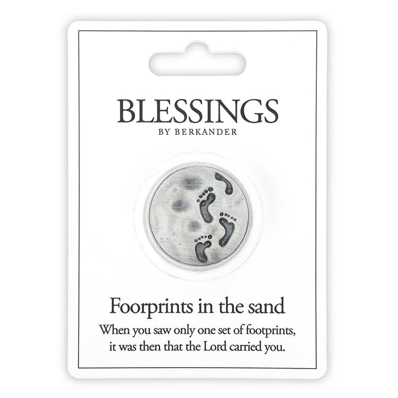 Footprints in the Sand Pocket Coin