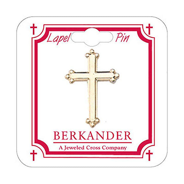 Budded Cross Lapel Pin (BK-P10091)