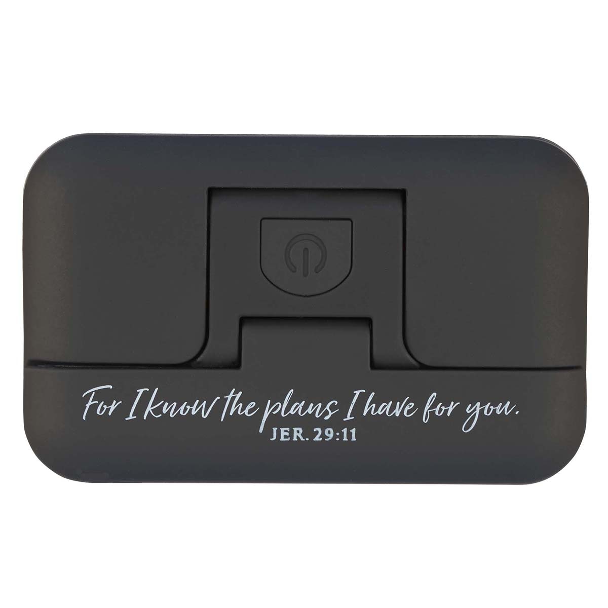 I Know the Plans Black Adjustable Clip-on Book Light - Jeremiah 29:11 by Christian Art Gifts