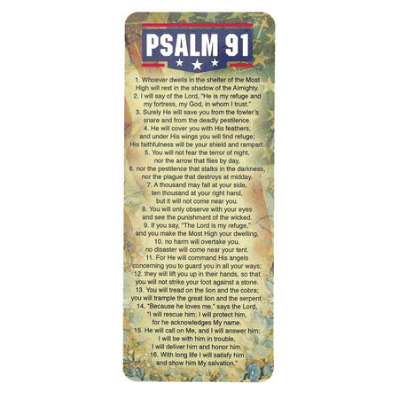Dwells In The Shelter American Flag Bookmarks Pack of 12 by Dicksons