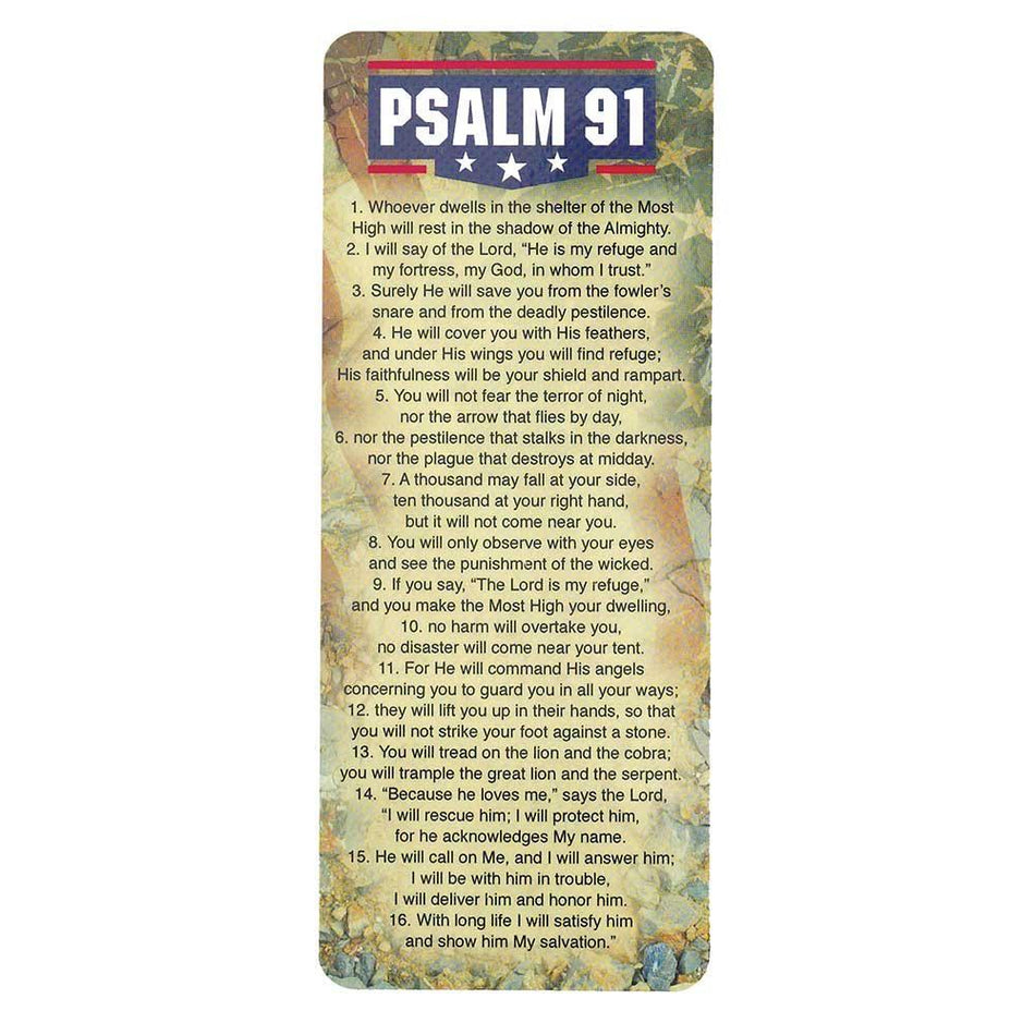 Dwells In The Shelter American Flag Bookmarks Pack of 12 by Dicksons