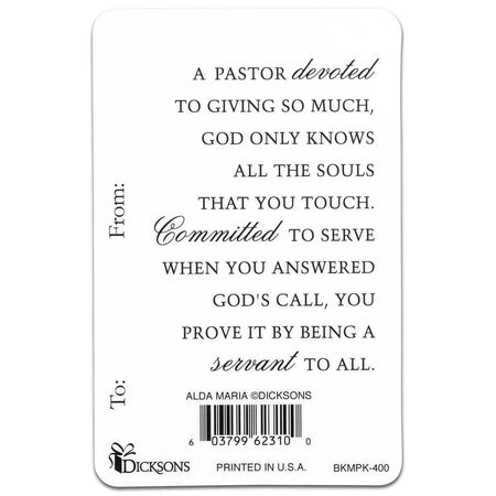 Pastor Sunset 2.5 x 3.8 Inch Cardstock Keepsake Bookmark Pocketcard Pack of 12 by Dicksons, product view 2