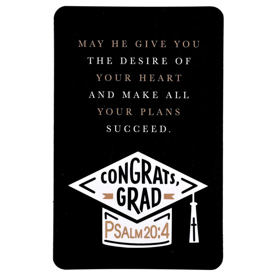 Pocketcard Congrats Grad Psalm 20:4 by Dicksons