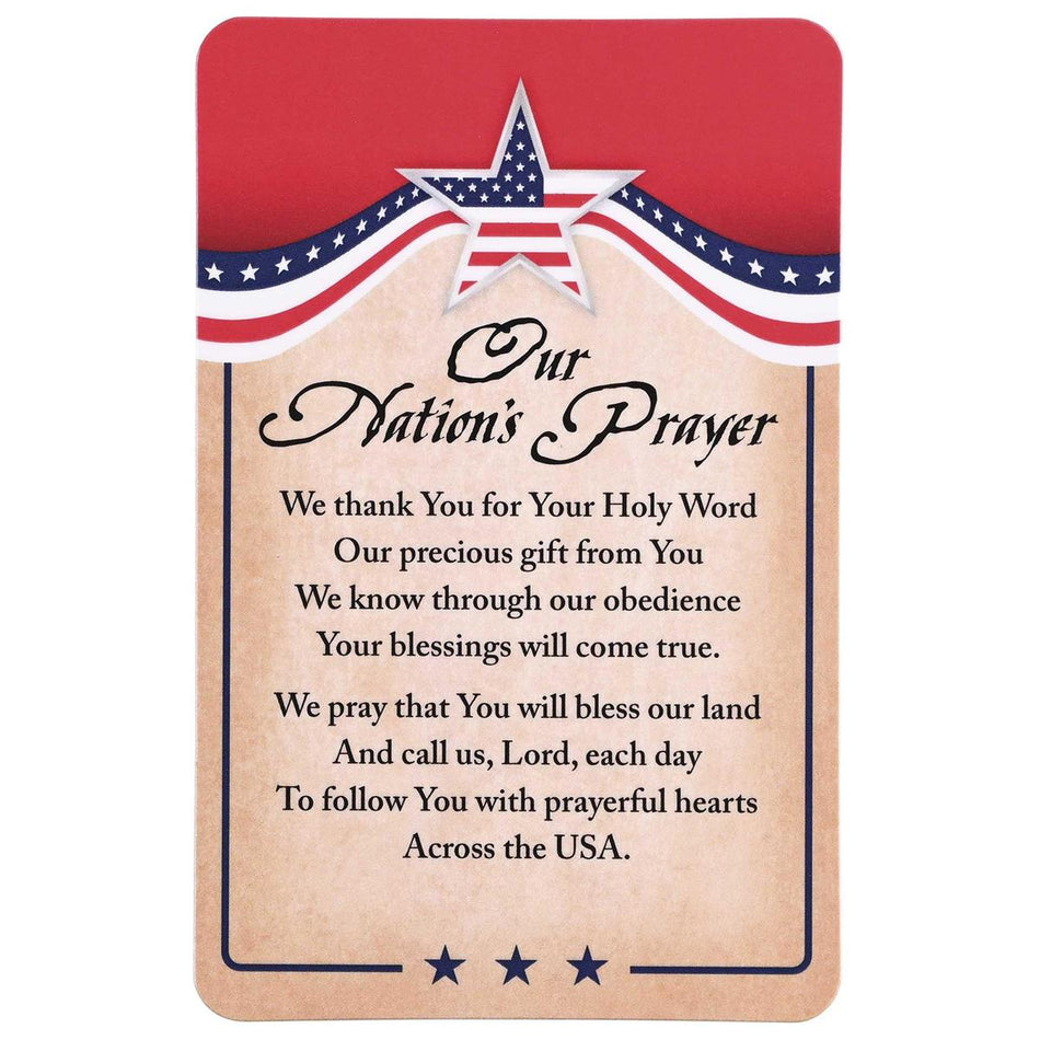 Pocketcard Patriotic Our Nations Prayer by Dicksons