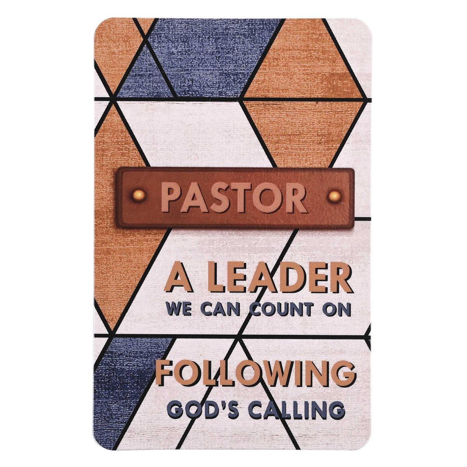 Pocketcard Pastor A Leader We Can Count by Dicksons