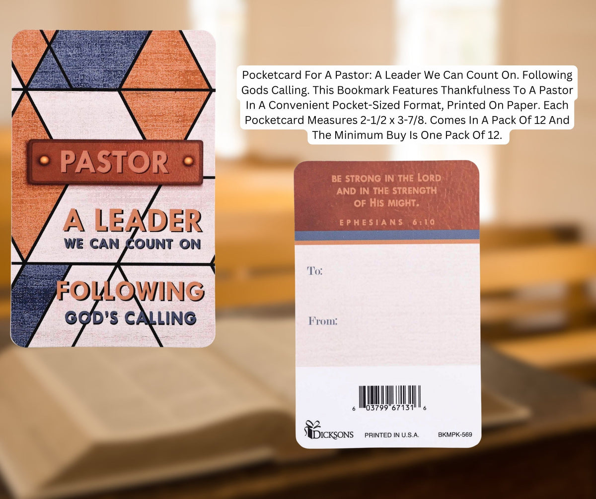 Pocketcard Pastor A Leader We Can Count by Dicksons, product view 3