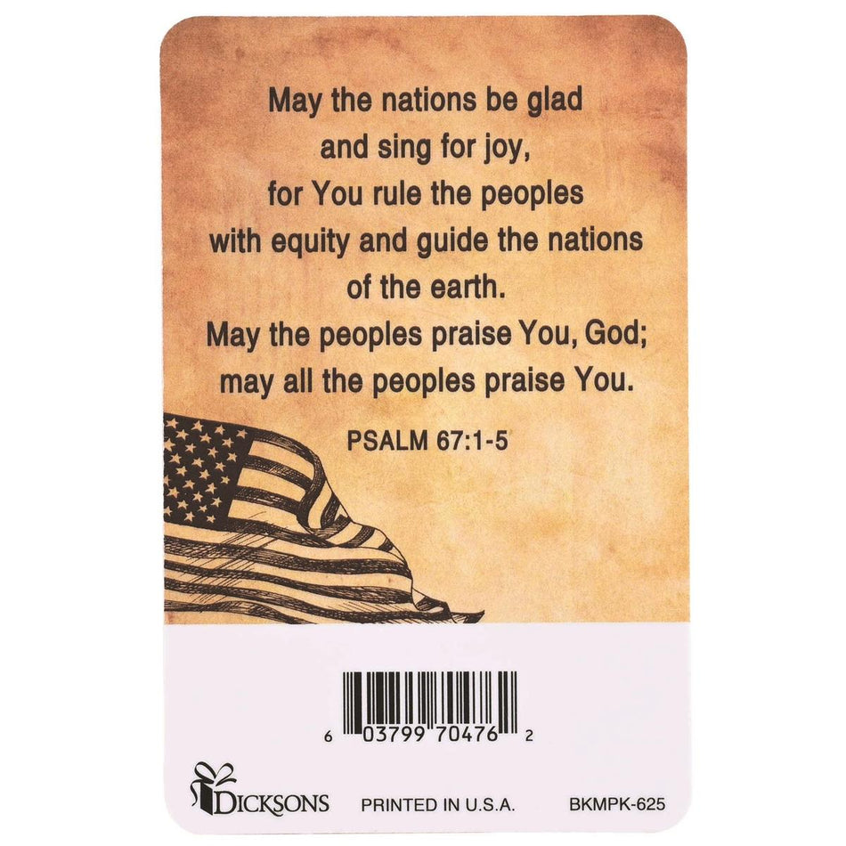 Pocketcard Patriotic May God Bless Us by Dicksons, product view 2