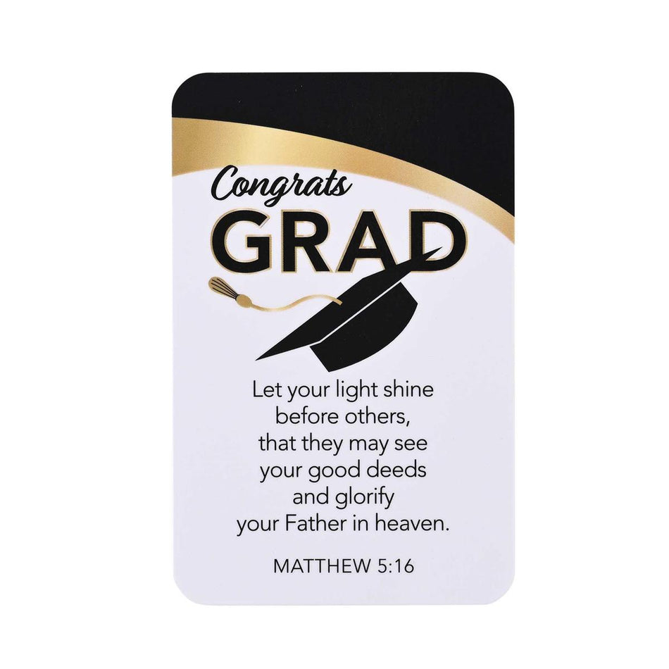 Pocketcard Congrats Grad Matt. 5:16 by Dicksons
