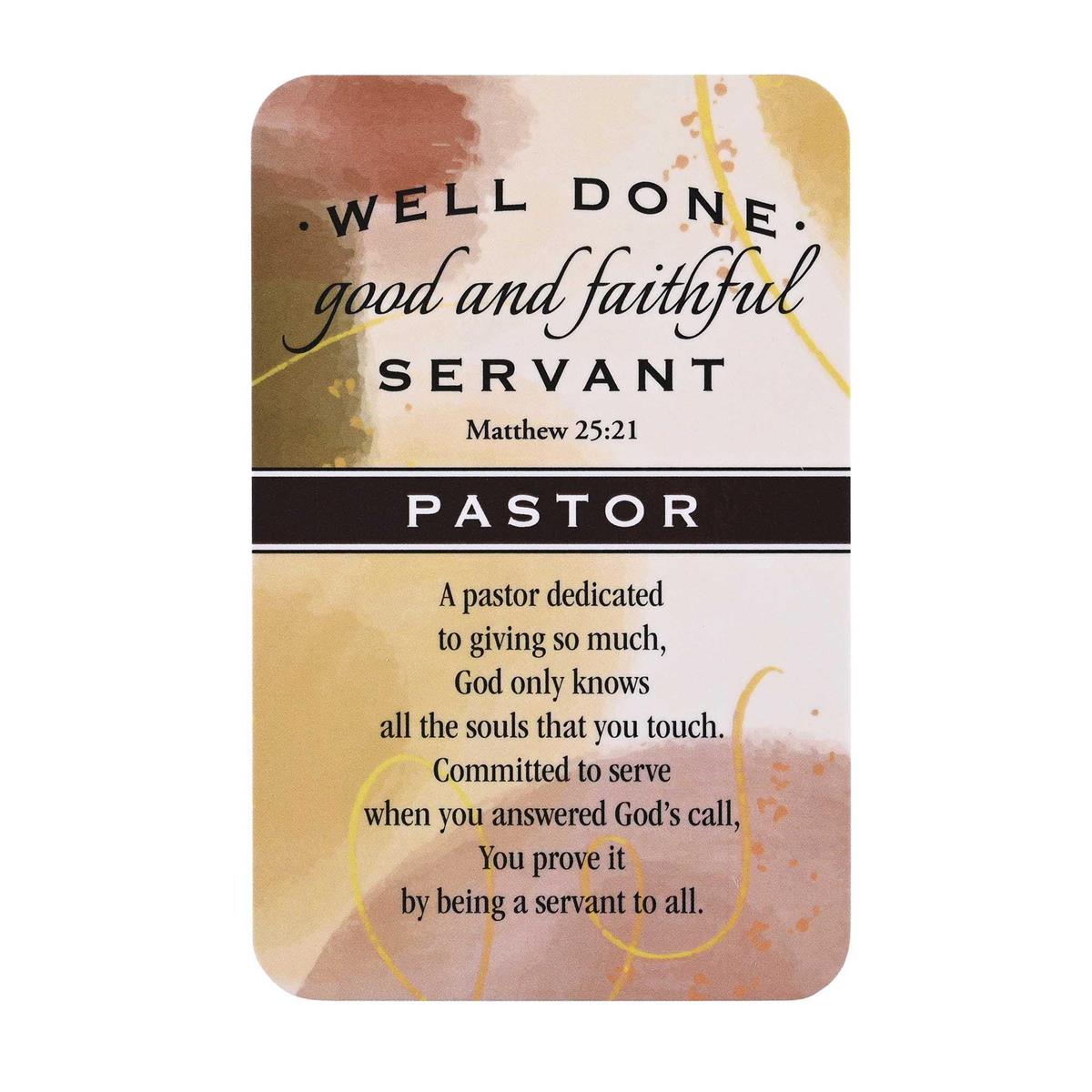Pastor Appreciation Christian Pocketcard Bookmark for Books, Bible Study (BKMPK-746) by Dicksons