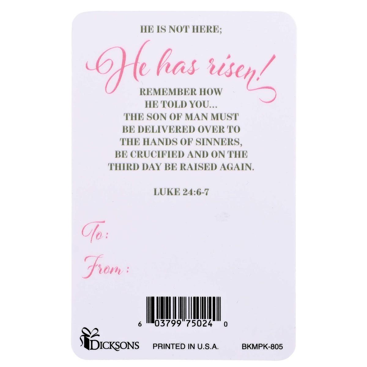Pocketcard Floral He Is Risen Indeed by Dicksons, product view 2