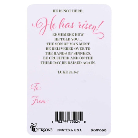Pocketcard Floral He Is Risen Indeed by Dicksons, product view 2
